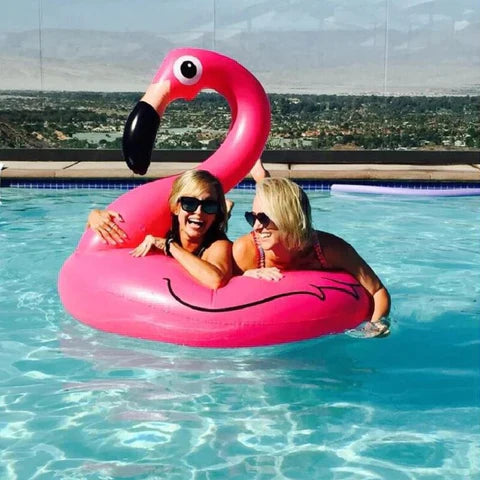 Boia Inflável Flamingo Gigante Piscina