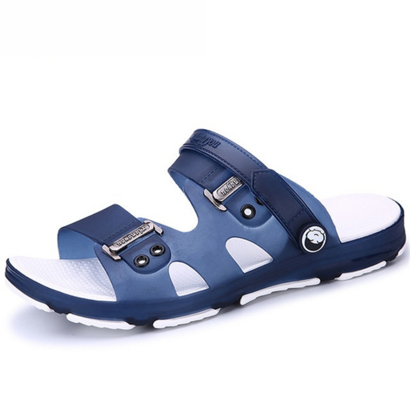 Sandália De Couro Masculino Ortopédica