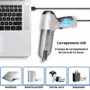 Aspirador De Pó Portátil Sem Fio 3 em 1