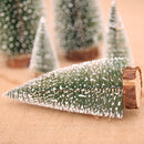 Mini Árvore de Natal, Pequeno Pinheiro com Bases de Madeira para Festa de Natal